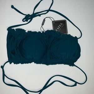 New with Tag Zaful Peacock Blue Bikini Top